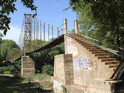 Sri Lanka |Hängebrücke von Kunchikulam
